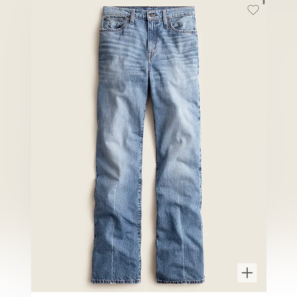 JCREW point sur wide-legged jeans